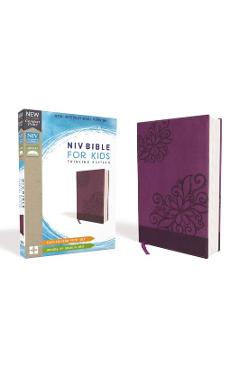 Poza produsului Niv, Bible for Kids, Leathersoft, Purple, Red Letter Edition, Comfort Print: Thinline Edition - Zondervan