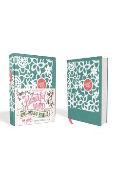 Niv, Beautiful Word Coloring Bible for Girls, Leathersoft Over Board, Teal: Hundreds of Verses to Color - Zondervan