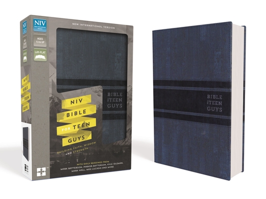 NIV, Bible for Teen Guys, Leathersoft, Blue: Building Faith, Wisdom and Strength - Zondervan