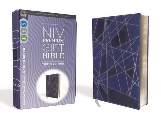 Niv, Premium Gift Bible, Youth Edition, Leathersoft, Blue, Red Letter Edition, Comfort Print: The Perfect Bible for Any Gift-Giving Occasion - Zondervan