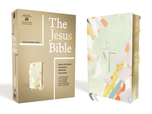 The Jesus Bible, ESV Edition, Leathersoft, Multi-Color/Teal - Passion