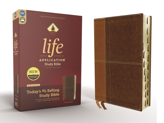 Niv, Life Application Study Bible, Third Edition, Leathersoft, Brown, Indexed, Red Letter Edition - Zondervan