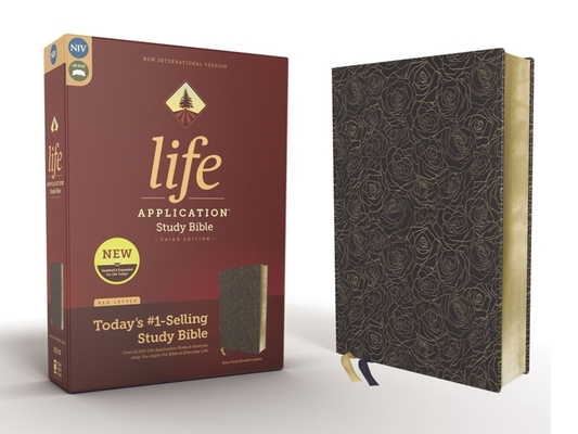 Niv, Life Application Study Bible, Third Edition, Bonded Leather, Navy, Red Letter Edition - Zondervan