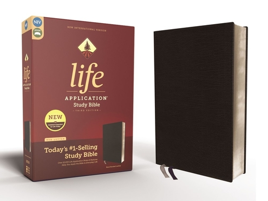 Niv, Life Application Study Bible, Third Edition, Bonded Leather, Black, Red Letter Edition - Zondervan