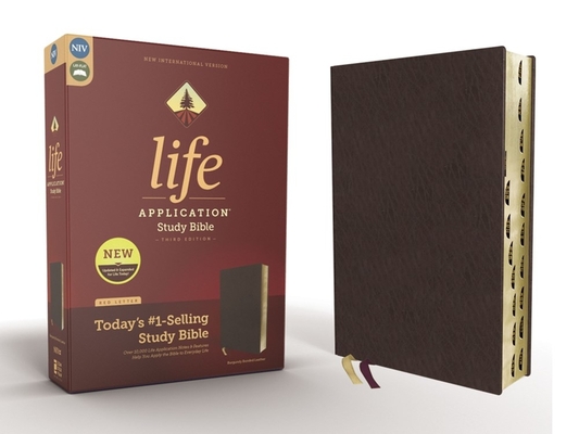 Niv, Life Application Study Bible, Third Edition, Bonded Leather, Burgundy, Indexed, Red Letter Edition - Zondervan
