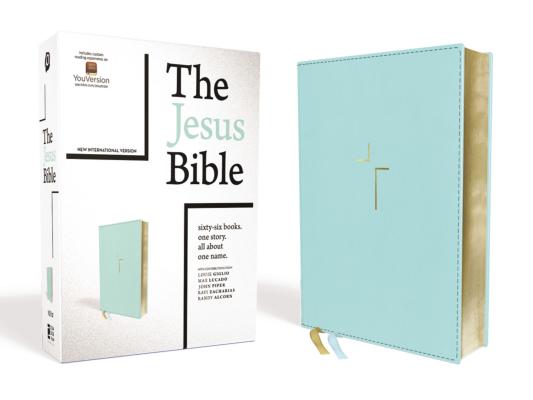 The Jesus Bible, NIV Edition, Leathersoft, Blue, Comfort Print - Passion