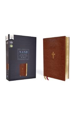 Nasb, Thinline Bible, Leathersoft, Brown, Red Letter Edition, 1995 Text, Comfort Print - Zondervan