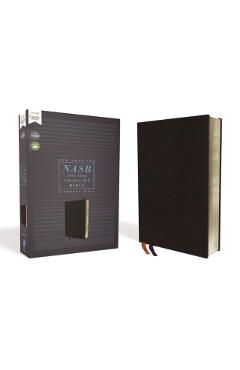 Nasb, Thinline Bible, Bonded Leather, Black, Red Letter Edition, 1995 Text, Comfort Print - Zondervan