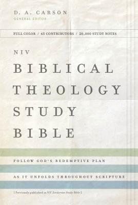 NIV, Biblical Theology Study Bible, Hardcover, Comfort Print: Follow God's Redemptive Plan as It Unfolds Throughout Scripture - D. A. Carson