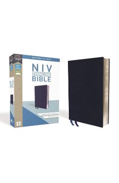 Coperta cărții 'NIV, Thinline Bible, Bonded Leather, Navy, Red Letter Edition - Zondervan'