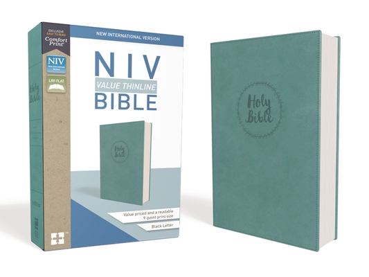 NIV, Value Thinline Bible, Imitation Leather, Blue - Zondervan