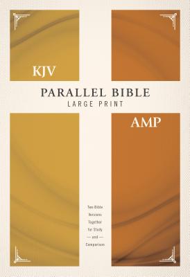 KJV, Amplified, Parallel Bible, Large Print, Hardcover, Red Letter Edition: Two Bible Versions Together for Study and Comparison - Zondervan