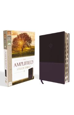 Amplified Study Bible, Imitation Leather, Purple, Indexed - Zondervan