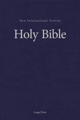 NIV, Pew and Worship Bible, Large Print, Hardcover, Blue - Zondervan