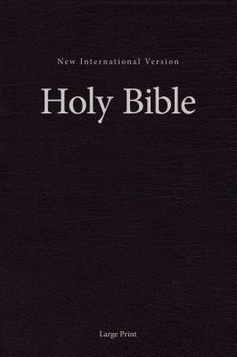 NIV, Pew and Worship Bible, Large Print, Hardcover, Black - Zondervan