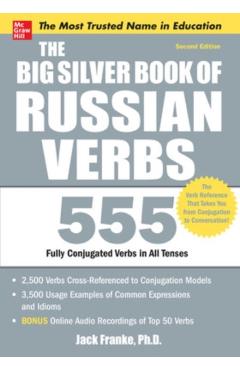 The Big Silver Book of Russian Verbs: 555 Fully Conjugated Verbs in All Tenses - Jack Franke