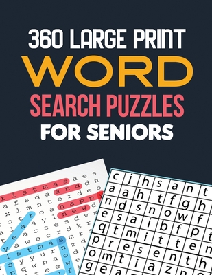 360 Large Print Word Search Puzzles for Seniors: Word Search Brain Workouts, Word Searches to Challenge Your Brain, Brian Game Book for Seniors in Thi - Voloxx Studio