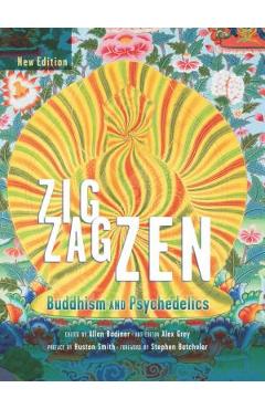 Coperta cărții 'Zig Zag Zen: Buddhism and Psychedelics - Allan Badiner'