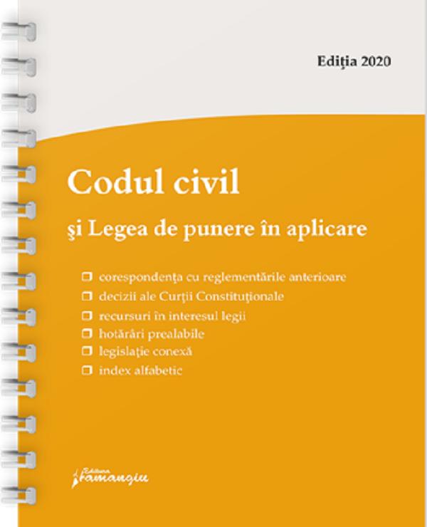 Codul civil si Legea de punere in aplicare Act.24 iunie 2020