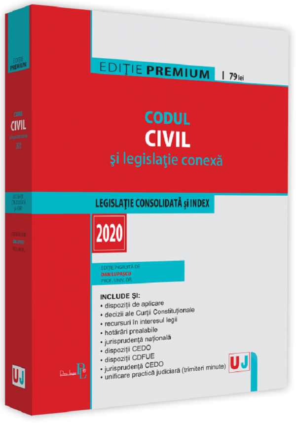 Codul civil si legislatie conexa 2020