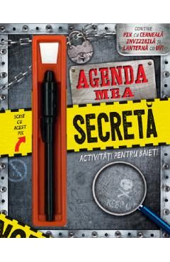 Coperta cărții 'Agenda mea secretă. Activități pentru băieți'