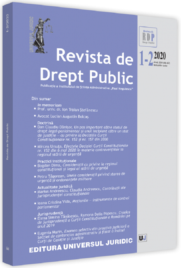 Revista de drept public Nr. 1-2/2020