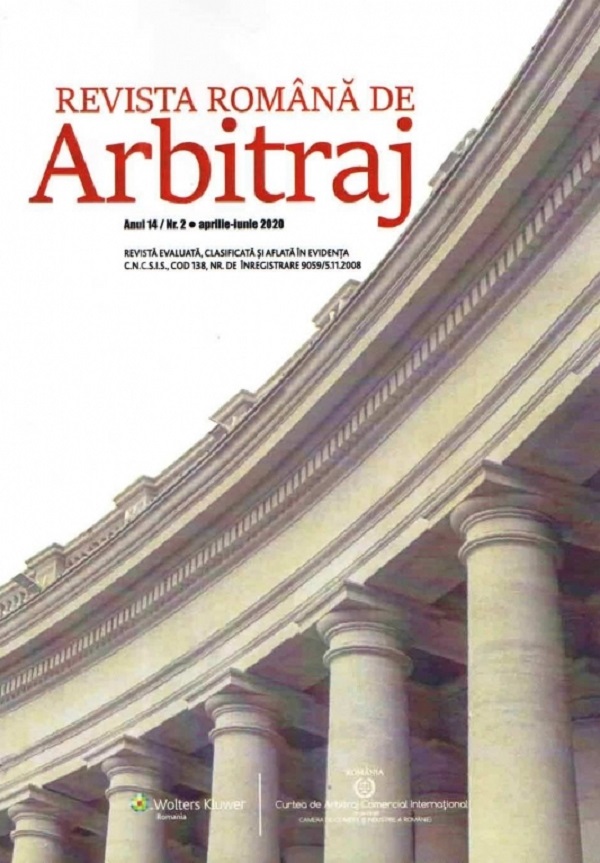 Revista Romana de Arbitraj Nr.2  ianuarie-martie 2020