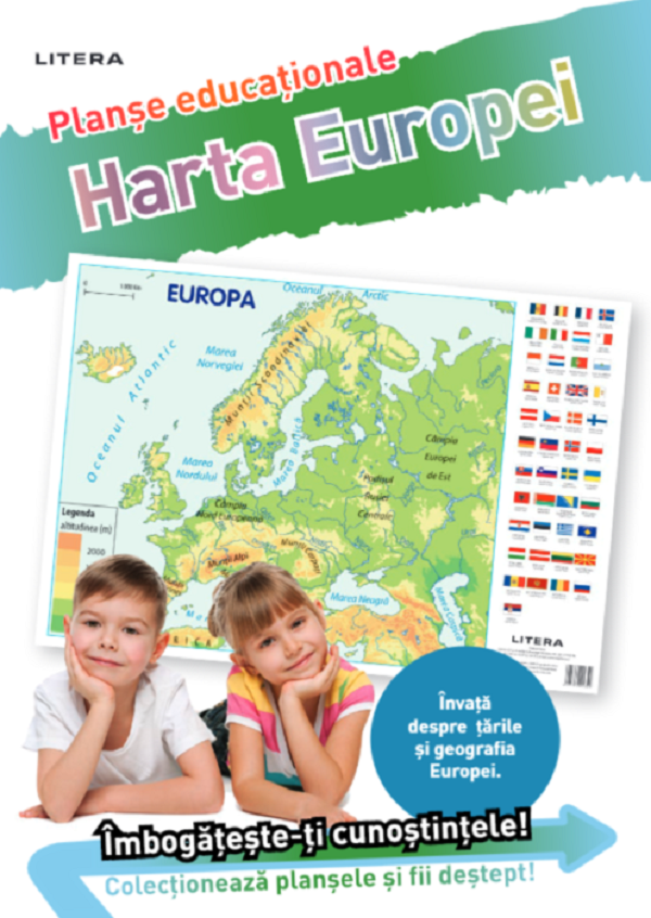 Harta Ruropei. Planse educationale