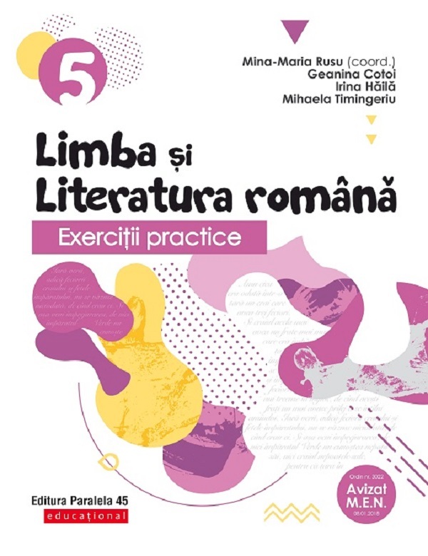 Exercitii practice de limba si literatura romana - Clasa 5 - Mina-Maria Rusu
