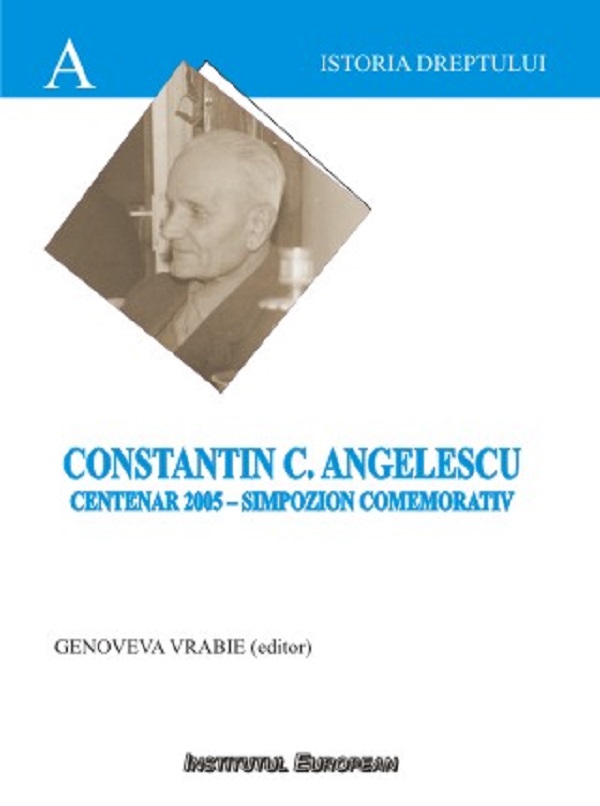 Constantin C. Angelescu - Centenar 2005 - Simpozion comemorativ - Genoveva Vrabie