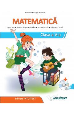 Coperta cărții 'Matematică - Clasa 5 - Manual + CD - Ion Cicu, Ștefan Smarandache'