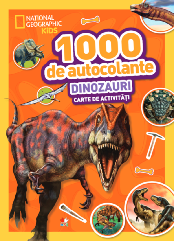 1000 de autocolante. Dinozauri. Carte de activitati