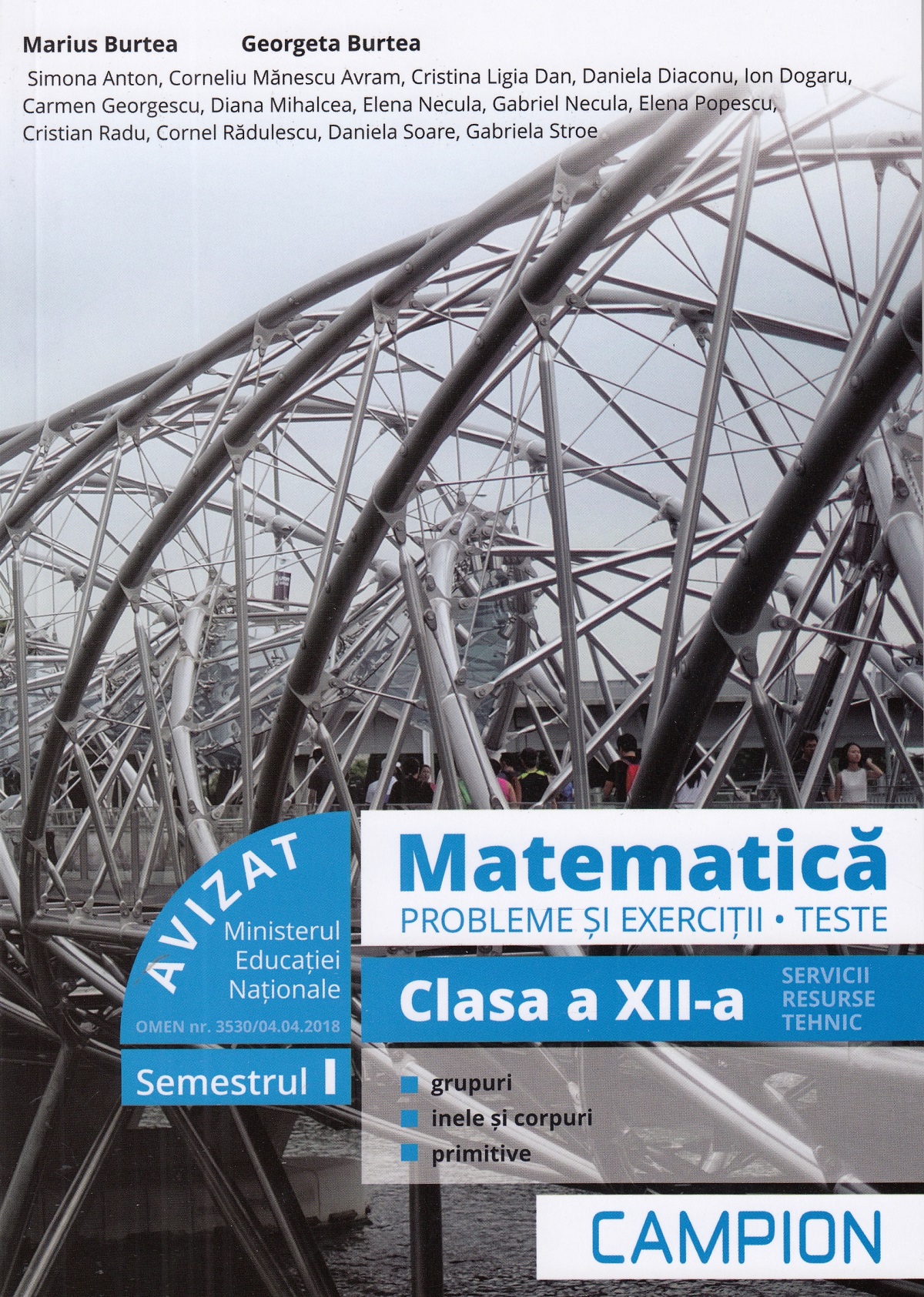 Matematica. Probleme si exercitii. Teste - Clasa 12 Sem.1 - Marius Burtea, Georgeta Burtea