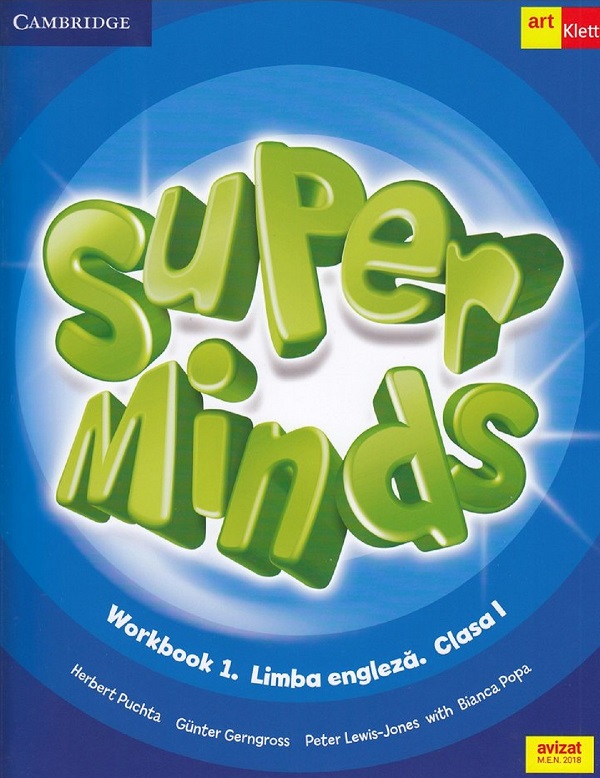 Super Minds. Limba engleza - Clasa 1 - Workbook 1 + CD - Herbert Puchta