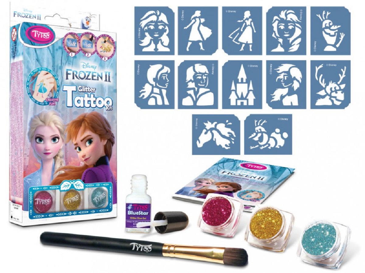 Glitter Tattoo Kit: Frozen 2. Tatuaje cu sclipici: Frozen 2