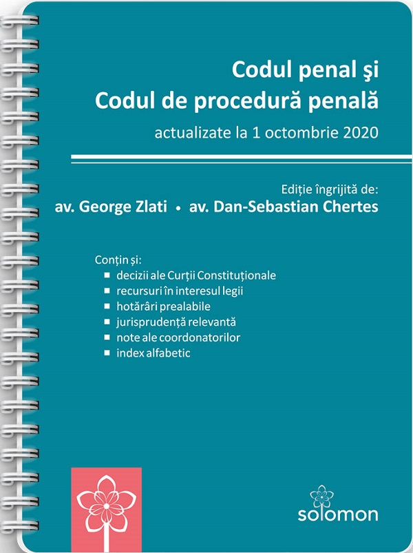 Codul penal si Codul de procedura penala Act. 1 octombrie 2020