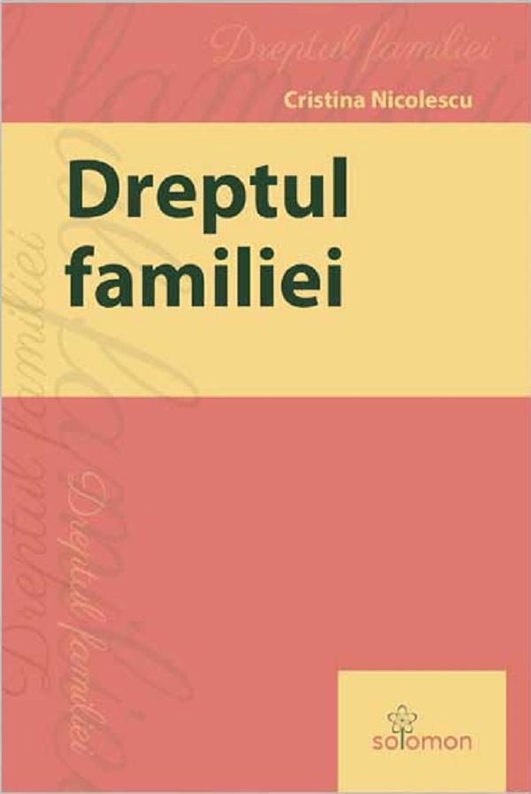 Dreptul familiei - Cristina Nicolescu