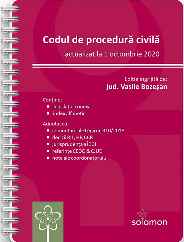 Codul de procedura civila Act. 1 octombrie 2020