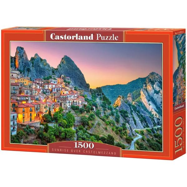 Puzzle 1500. Sunrise Over Castelmezzano
