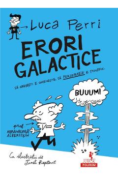 Coperta cărții 'Erori galactice - Luca Perri, Tunet Pieptanat'