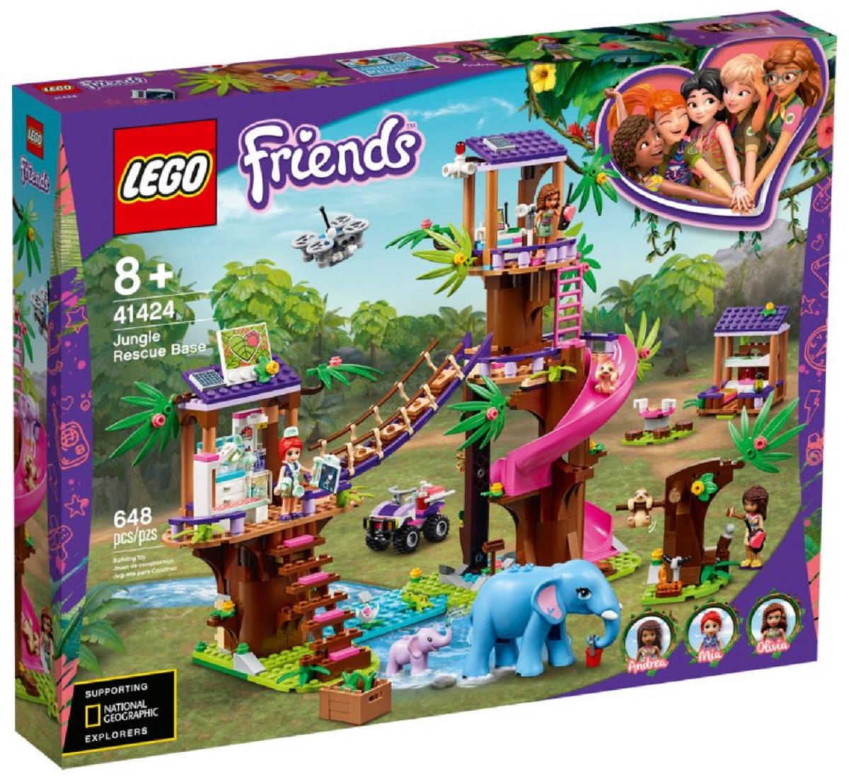 Lego Friends. Baza de salvare din jungla