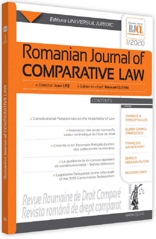 Romanian Journal of Comparative Law nr. 1/2020