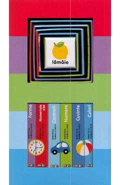 Coperta cărții 'Bebe învață. Set educativ: 6 cărți + 6 cuburi'
