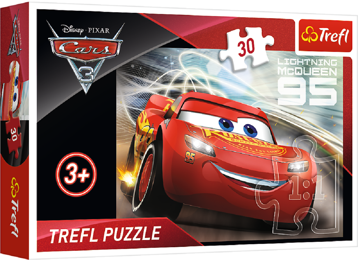 Puzzle 30. Disney Cars 3, Fulger McQueen