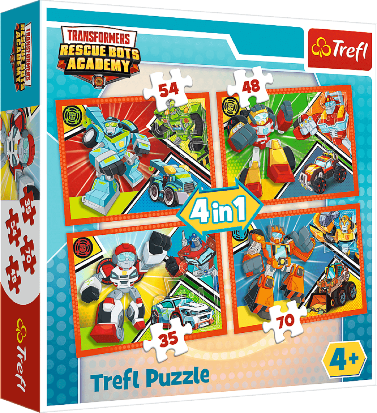 Puzzle 4 in 1. Academia Transformers