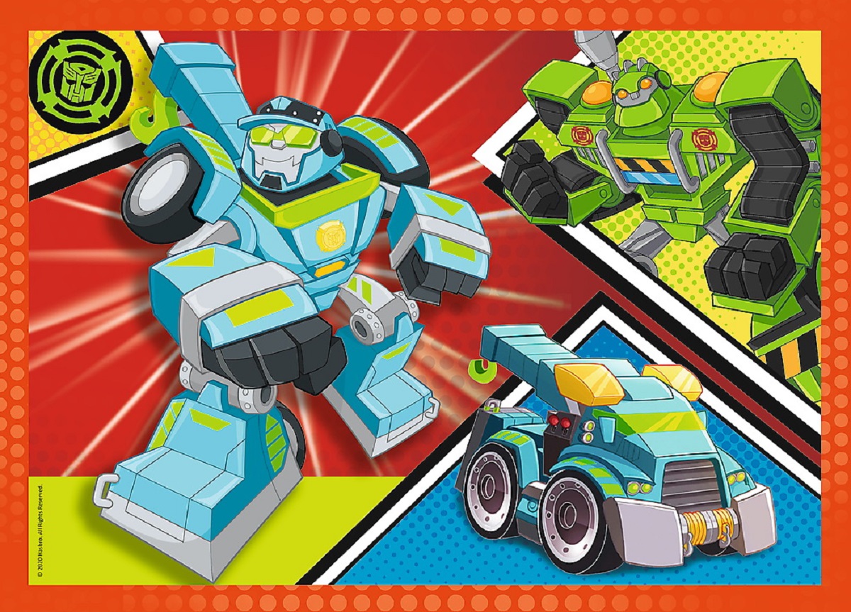 Puzzle 4in1. Academia robotilor Transformers