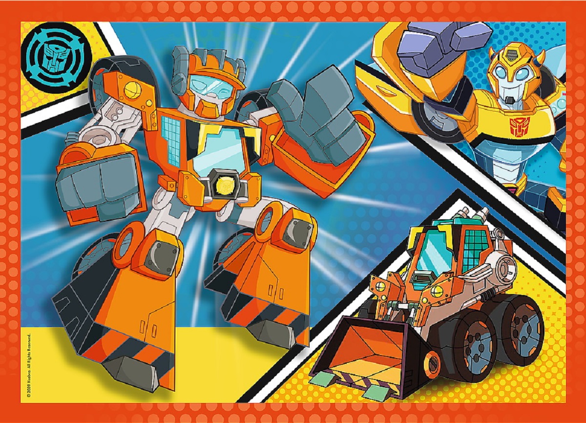 Puzzle 4in1. Academia robotilor Transformers