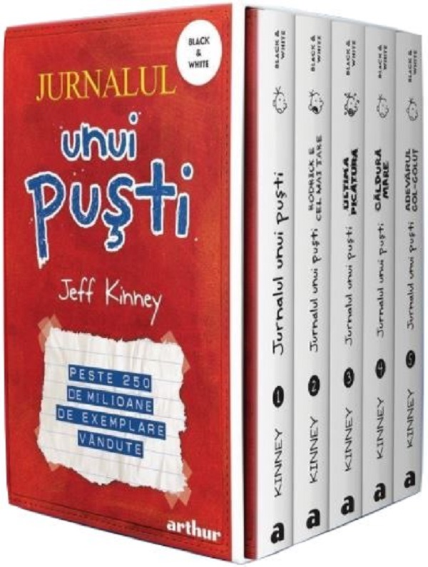 Set Jurnalul unui pusti Vol.1-5 - Jeff Kinney