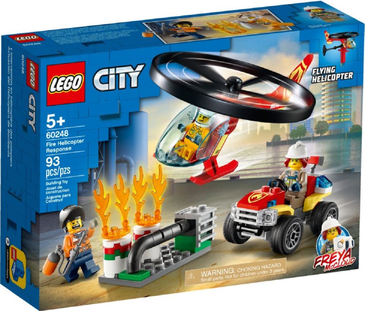 Lego City. Interventie cu elicopterul de pompieri