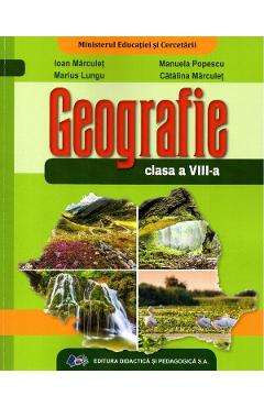 Poza produsului Geografie - Clasa 8 - Manual - Ioan Marculet, Manuela Popescu
